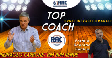 PIERPAOLO CARBONE E’ IL TOP COACH RAC